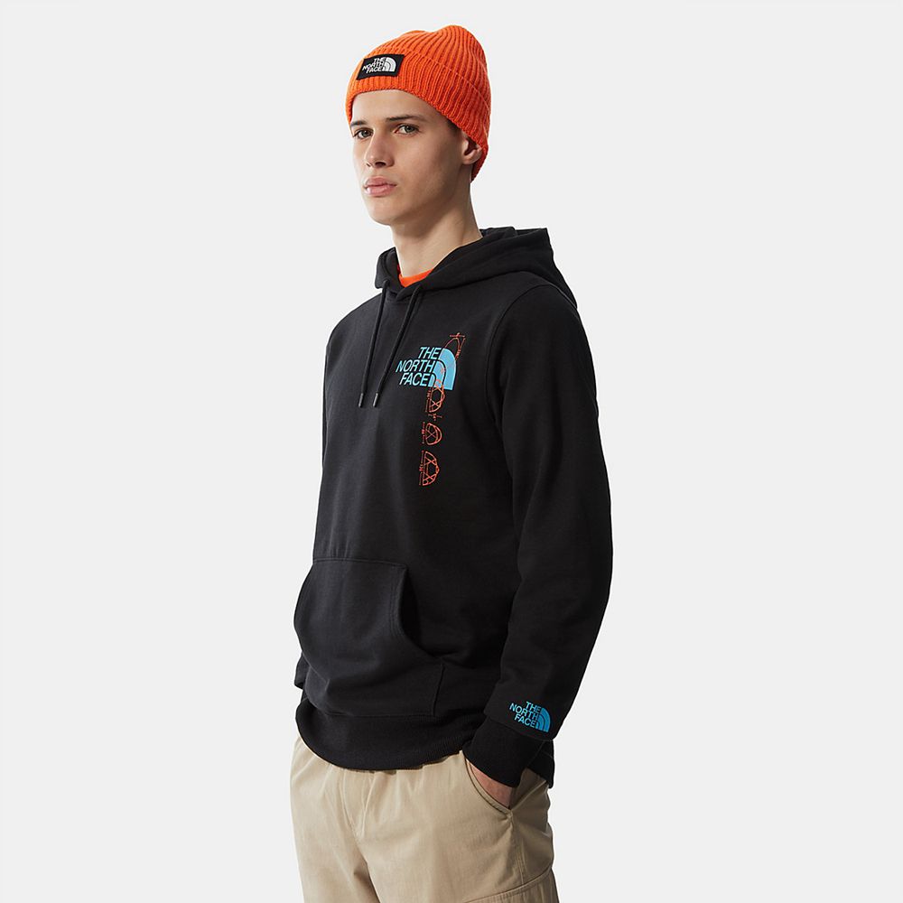 The North Face Hoodie Mens Australia - The North Face Expedition Graphic Black (ZGC-584013)